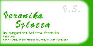 veronika szlotta business card